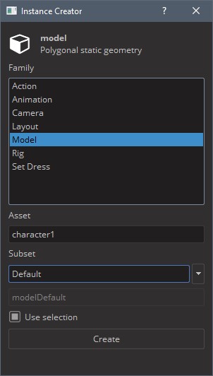 Model create instance