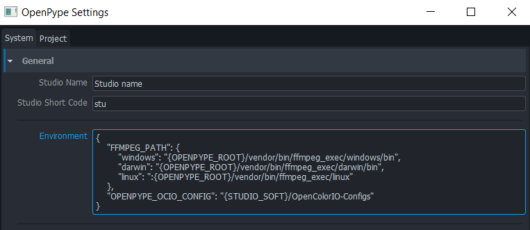 FFmpeg setting