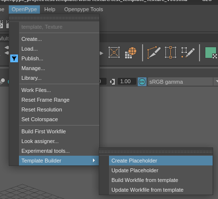 create placeholder