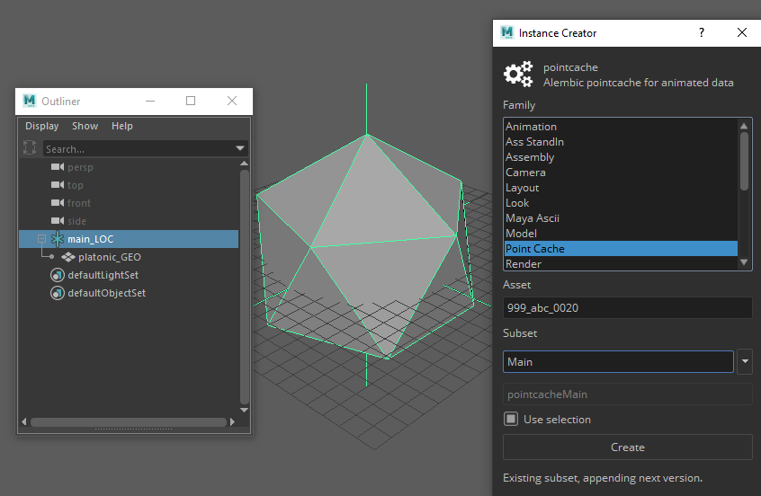 Maya - Point Cache Example