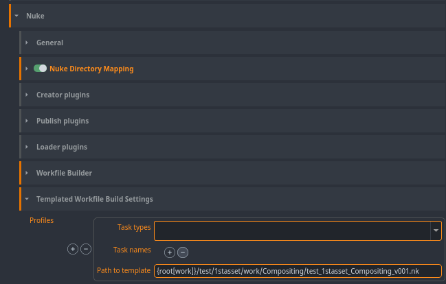 Create menu