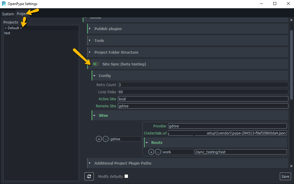 Configure project