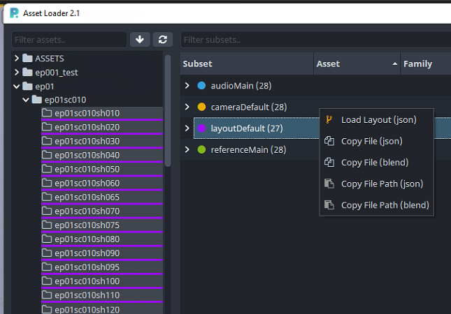 Unreal Layout Load Batch